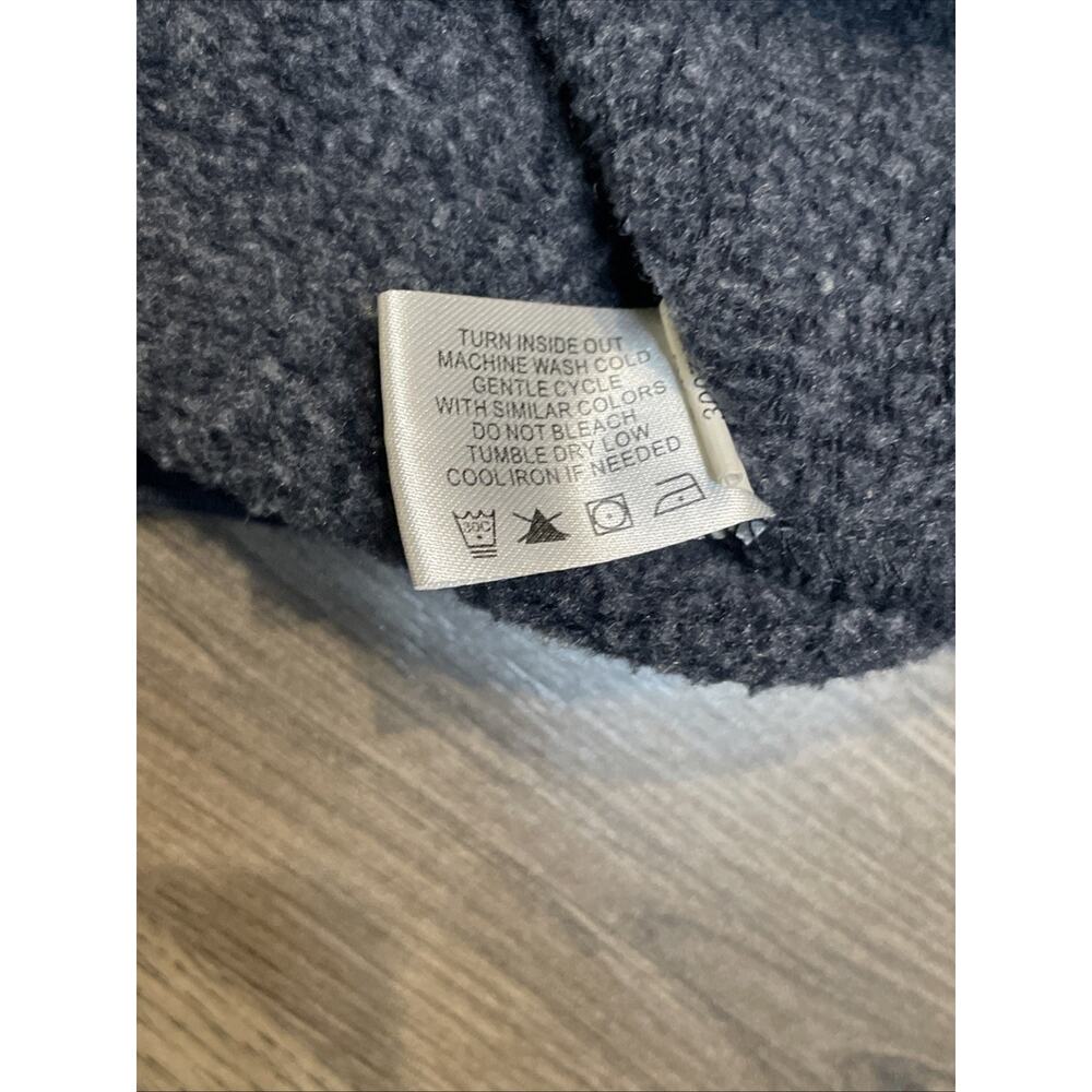 Polo Ralph Lauren Pullover Sweater Dark Navy Blue Size L Cotton 1/4 Zip - Picture 8 of 11